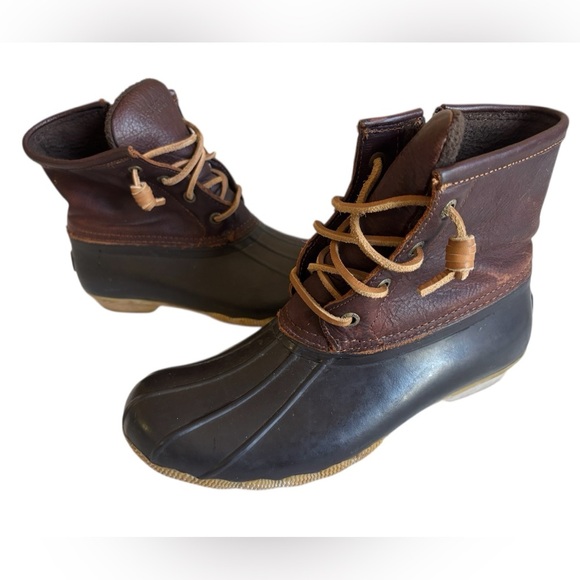Sperry Shoes - Sperry Saltwater Duck Boots Size 6,5 Brown Waterproof Rubber